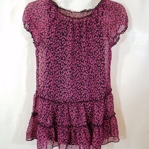 George sheer baby doll blouse